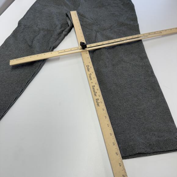 J Jill Ponte Pants Womens Large Black White Slim Leg Stretch Career Pull On - Picture 8 of 8